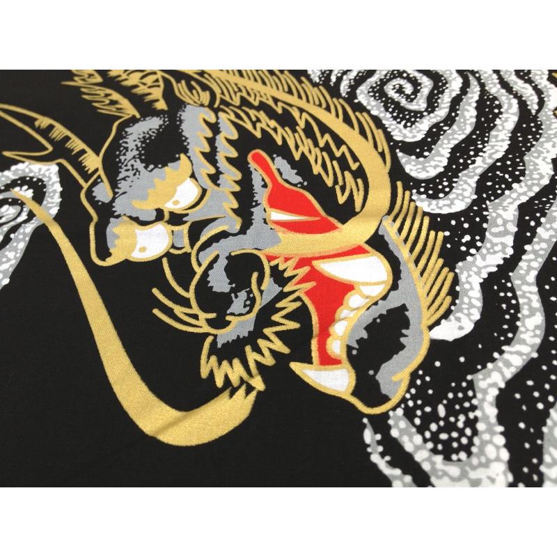 祭り半纏 黒 龍【衿文字 左右合計10文字まで+220円で入ります