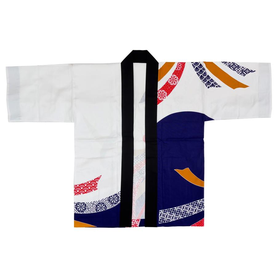 祭り半纏 紺 束ね熨斗【衿文字 左右合計10文字まで加工+220円