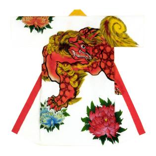 長半纏 唐獅子牡丹 [よさこい ロングハッピ 長法被 踊り] : お祭り用品