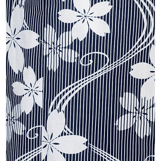 【新品】黒 和柄　浴衣反物 綿　麻混　花びら桜　夏柄 新品】黒 和柄 浴衣反物 綿 麻混 花びら桜 夏柄 新品】黒 和柄 浴衣