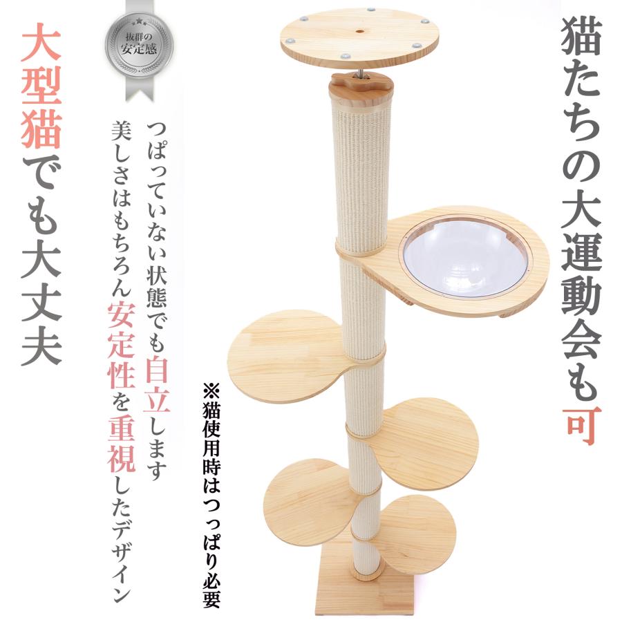 猫家族 倒れない キャットタワー 突っ張り式 木製 支柱極太 丈夫 猫家族 倒れない キャットタワー 突っ張り式 木製 支柱極太 丈夫