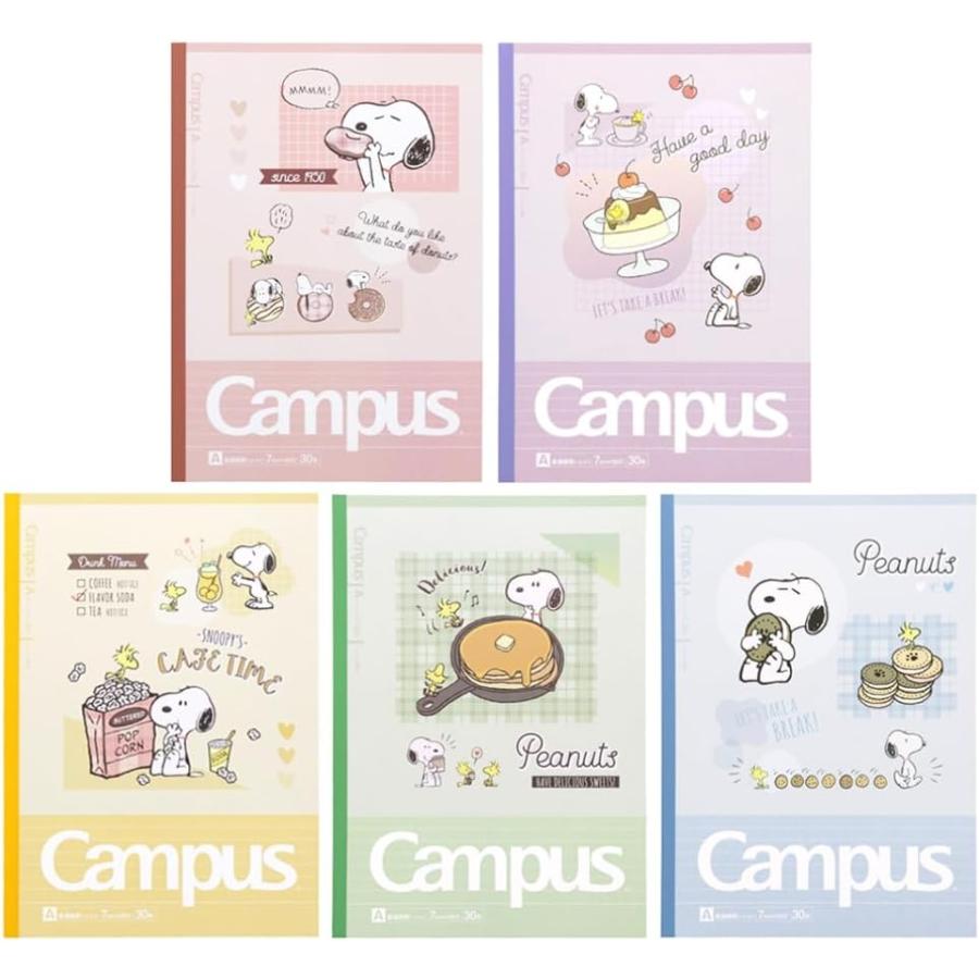 SNOOPY（スヌーピー） サンスター文具 キャンパスノートドット A罫