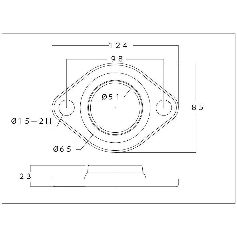 球面フランジ P98 50.8Φ用 ステンレス 純正対応 SUS マフラー