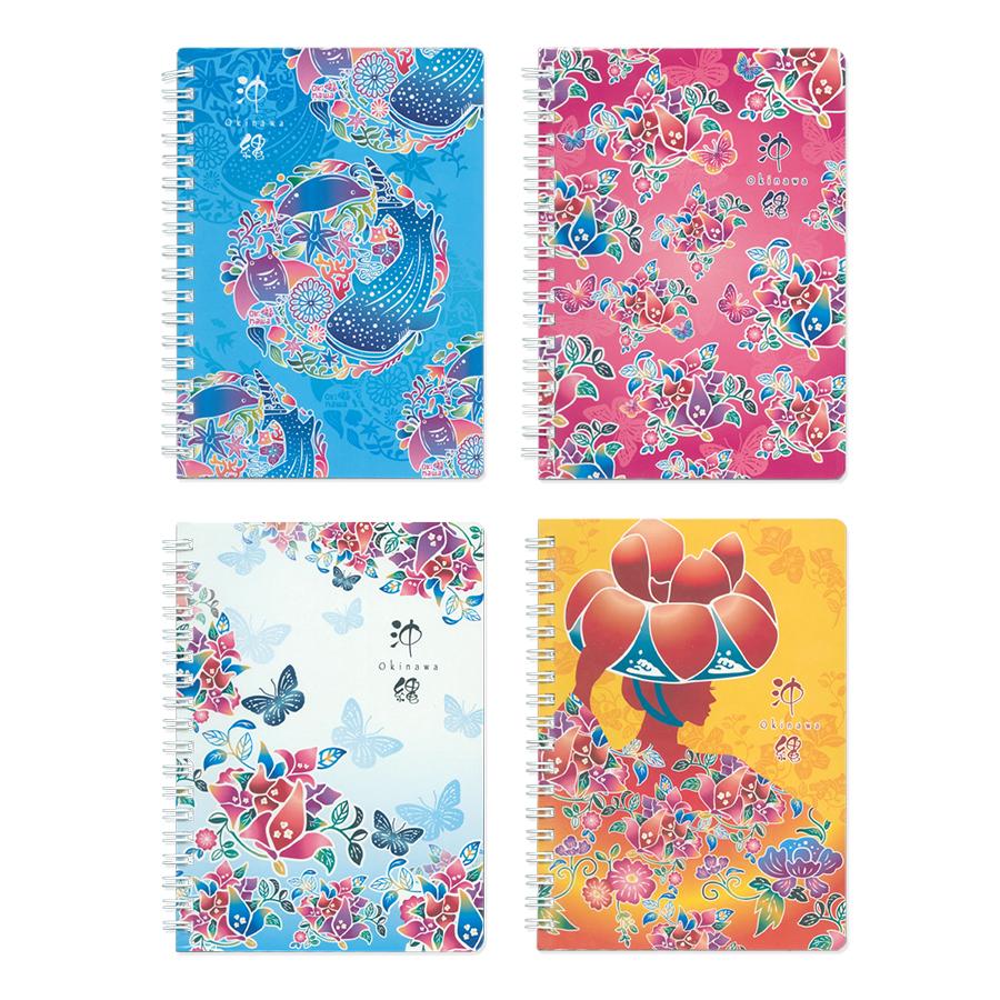 ANNA SUI 花柄 リングノート 3冊セット 花たちのリングノート｜A5