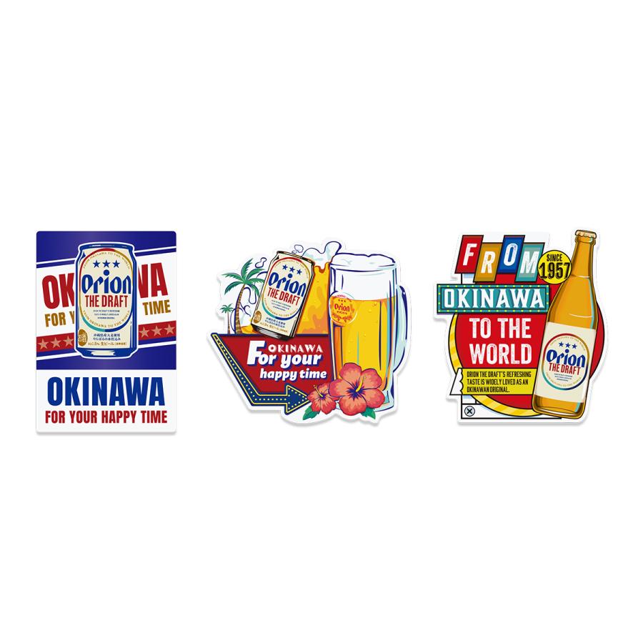 公認】オリオンビール / ミニステッカー（全3種） : 名護商店 - 通販