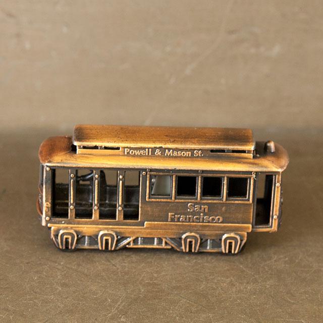 アンティーク調 鉛筆削り 路面電車 手動 えんぴつ削り かわいい