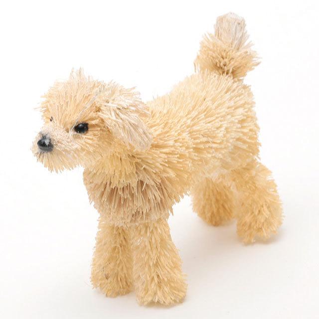 アジアン エスニック 雑貨 置物 オブジェ 激安 激安特価 送料無料 たわしアニマル トイプードル 動物 M81 1699 かわいい おしゃれ おもしろ インテリア