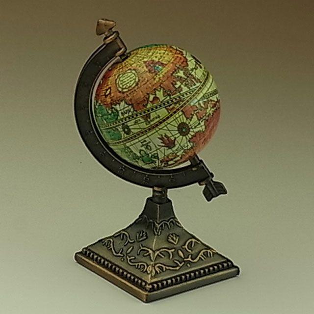アンティーク調 鉛筆削り 地球儀 細長タイプ 9614 ミニチュア aki307