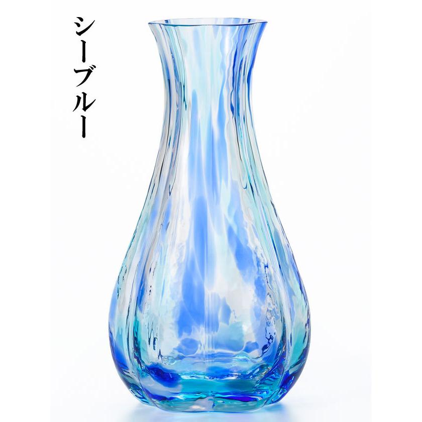 津軽びいどろ 花ひかり 花瓶 花器 ガラス おしゃれ アンティーク
