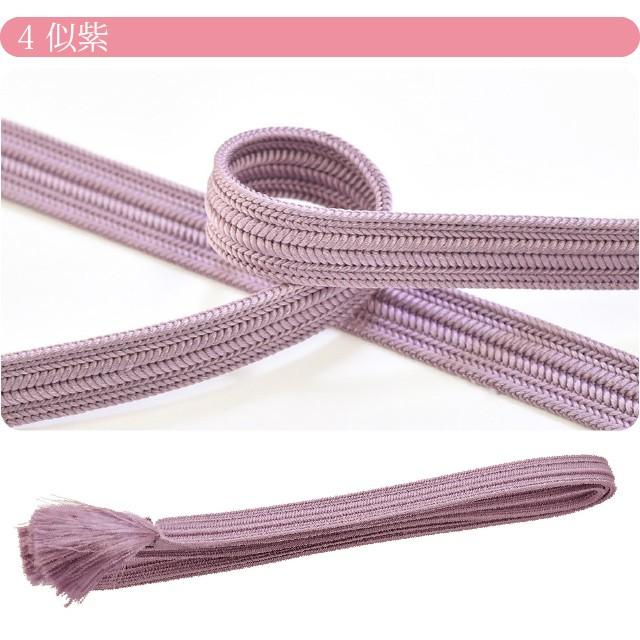 なごみや 帯締め ゆるぎ 冠組 通年用 日本製 翠嵐工房 柿渋染め 正絹