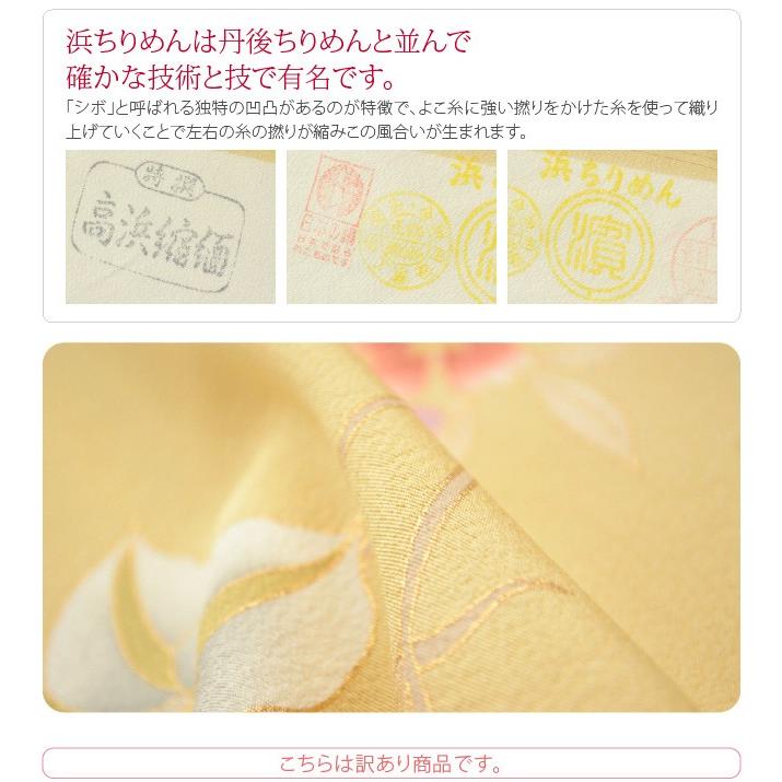 なごみや 反物 染めの着物 袷用 単衣用 日本製 正絹 小紋 京友禅 金彩