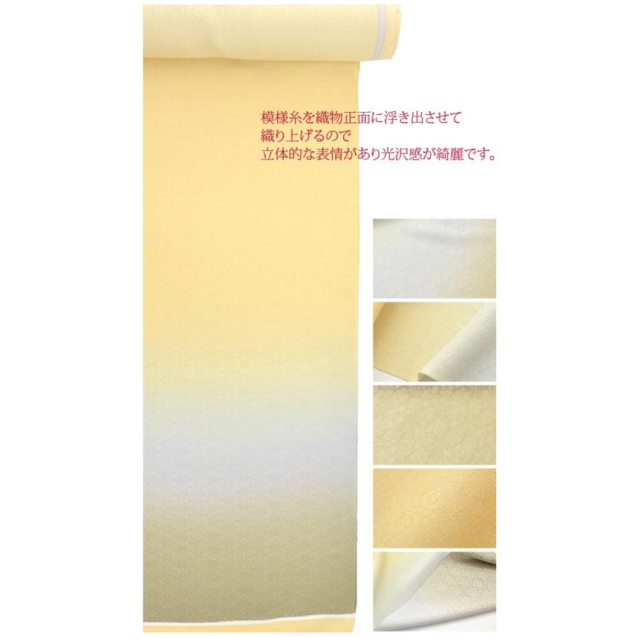 反物 紬 着尺 唐草柄 正絹 織り文様 紺色 未仕立て 女性着物用 生地 長さ1200cm 【キモノオフ野々市若松店】 反物 紬 アンサンブル 蜀江文 着尺 青黒色 正絹 未仕立て 着物生地 長