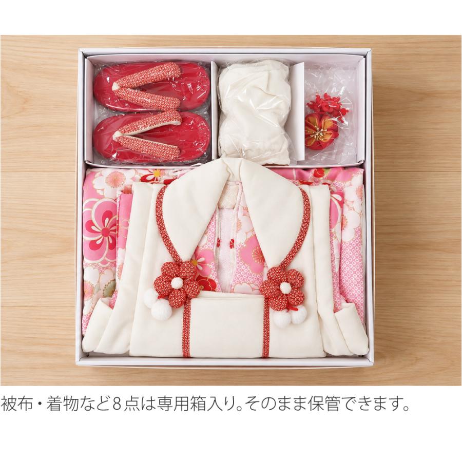 【美品】小町kids 七五三 着物 被布 フルセット 3歳 女の子 髪飾り・草履 なごみや 七五三 着物 3歳 フルセット 販売 袷用 小町kids 被布セット