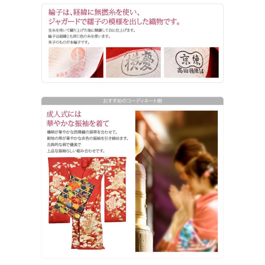 なごみや 仮絵羽 袷用 日本製 訳あり 正絹 創作 振袖 特選手加工