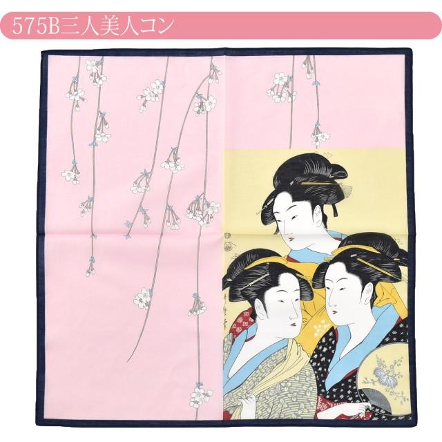 なごみや ハンカチ 綿ローン 通年用 日本製 彩 京彩ハンカチ 日本画