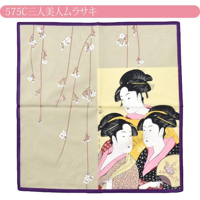 なごみや ハンカチ 綿ローン 通年用 日本製 彩 京彩ハンカチ 日本画