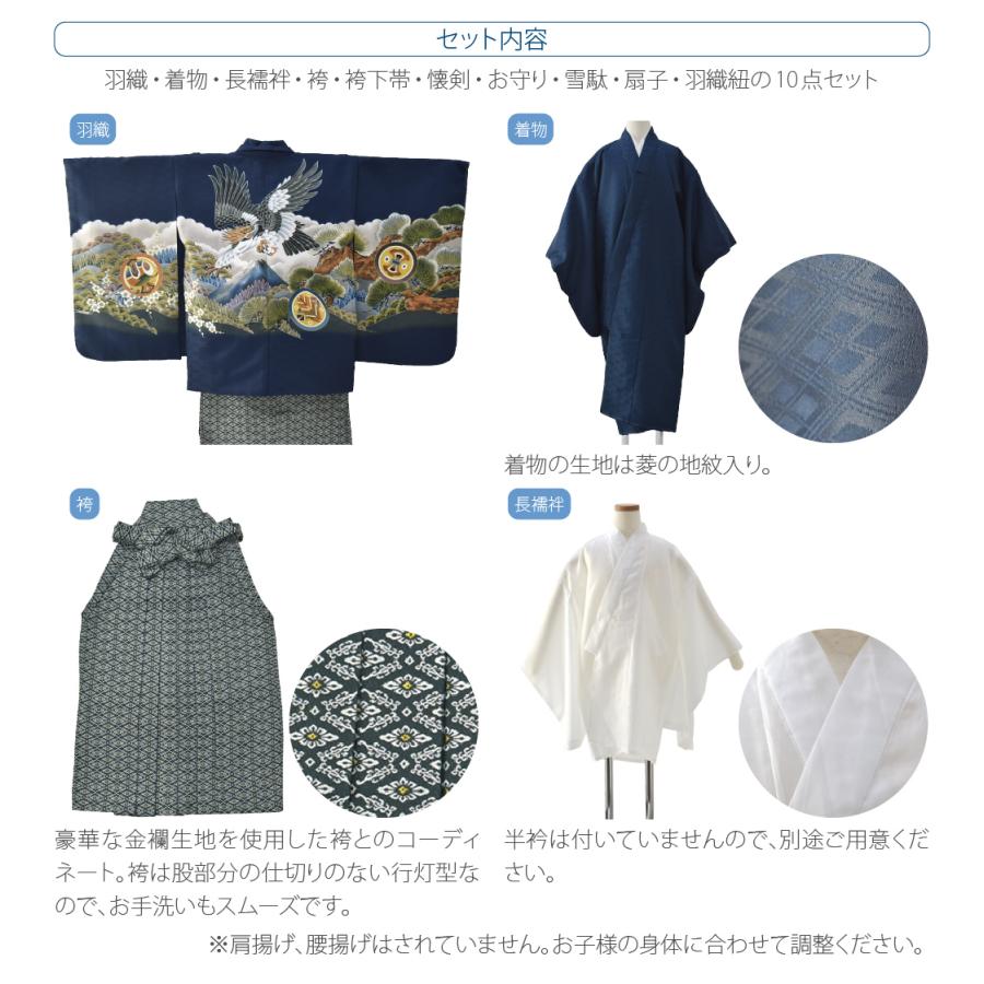 七五三男児　MIN60 フルパック 楽天市場】七五三 着物 男の子 5歳 13点 セット 五歳 袴