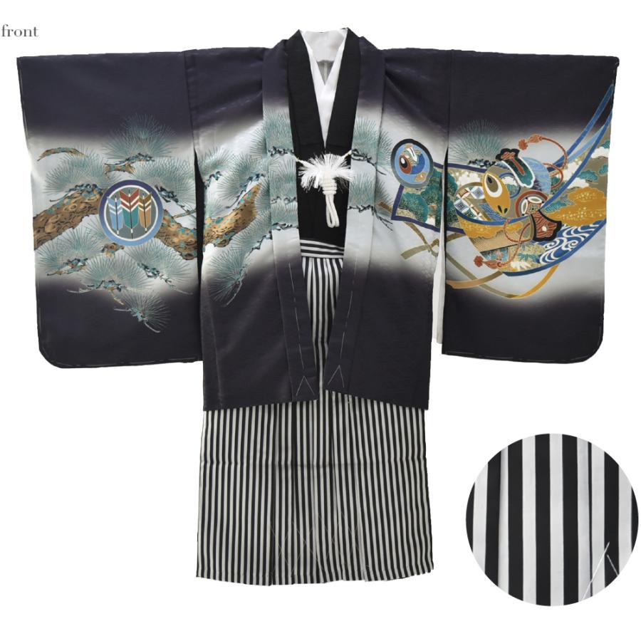なごみや 七五三 着物 男の子 5歳 袷用 アンサンブル10点セット