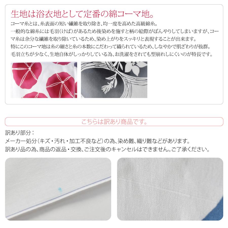 なごみや 反物 浴衣地 夏用 日本製 訳あり 高級 ゆかた コーマ白地
