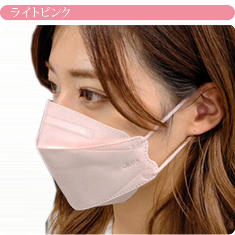 不織布 立体 マスク 血色 カラー 日本製 JN95 サージカルマスク 30枚入 標準 全7色 使い捨て 4層 飛沫 花粉 PM2.5 個包装 大人 女性 男性｜753ya｜07