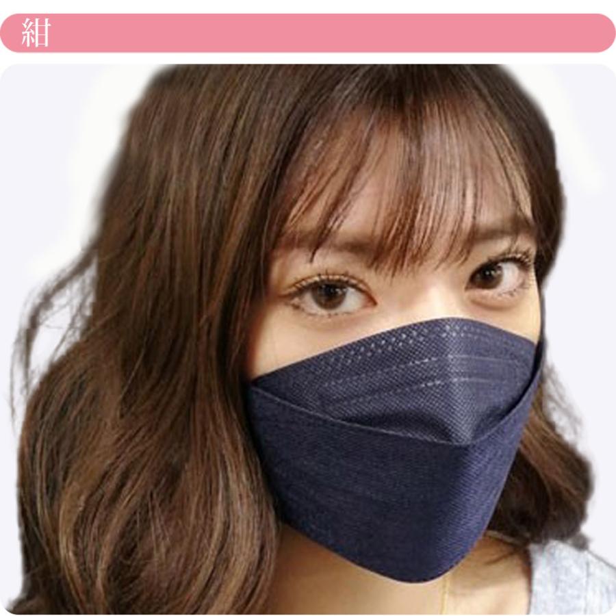 不織布 立体 マスク 血色 カラー 日本製 JN95 サージカルマスク 30枚入 標準 全7色 使い捨て 4層 飛沫 花粉 PM2.5 個包装 大人 女性 男性｜753ya｜10