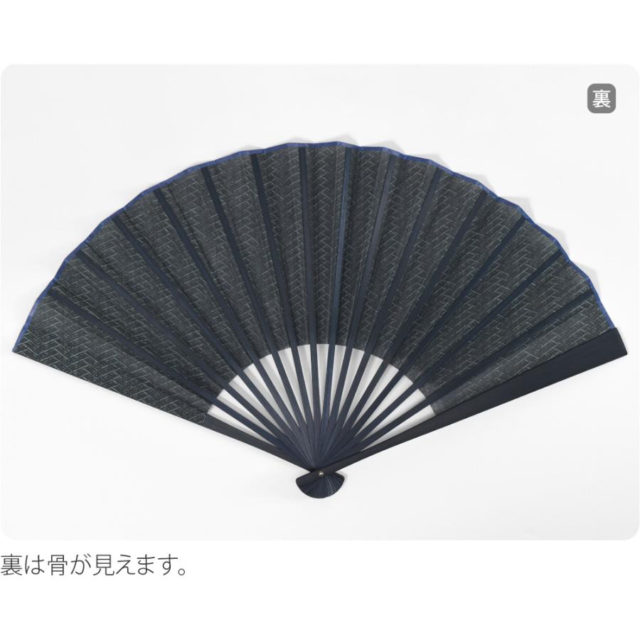 なごみや 浴衣 扇子 和装 薄物用 夏用 松寿庵 網代柄 布扇子 夏扇