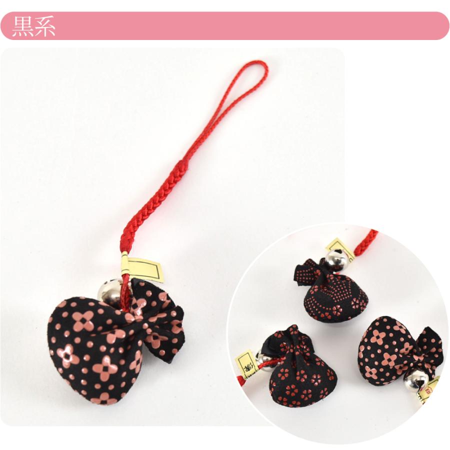 なごみや 和柄 根付け 通年用 日本製 印傳屋 根付巾着 柄お任せ 飾り