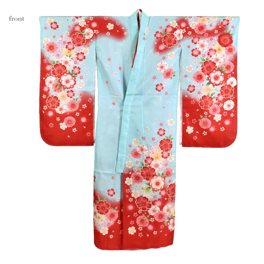 なごみや 七五三 着物 7歳 袷用 絵羽柄 四つ身セット 桜 祝い着 四ツ身