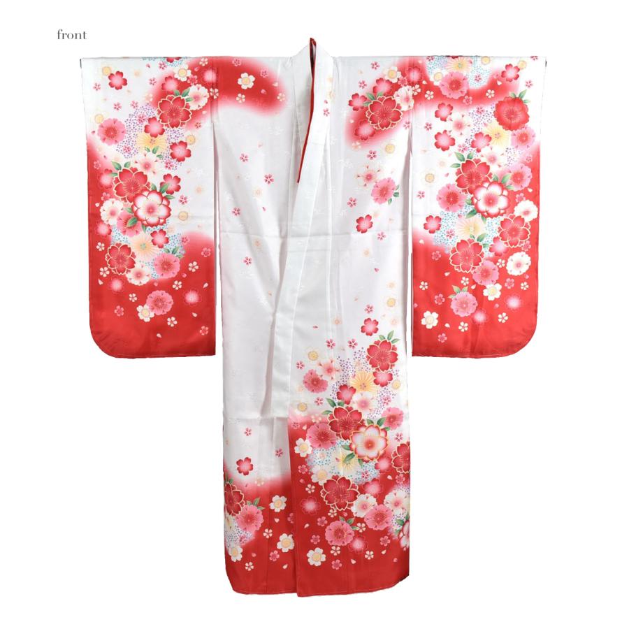 なごみや 七五三 着物 7歳 袷用 絵羽柄 四つ身セット 桜 祝い着 四ツ身
