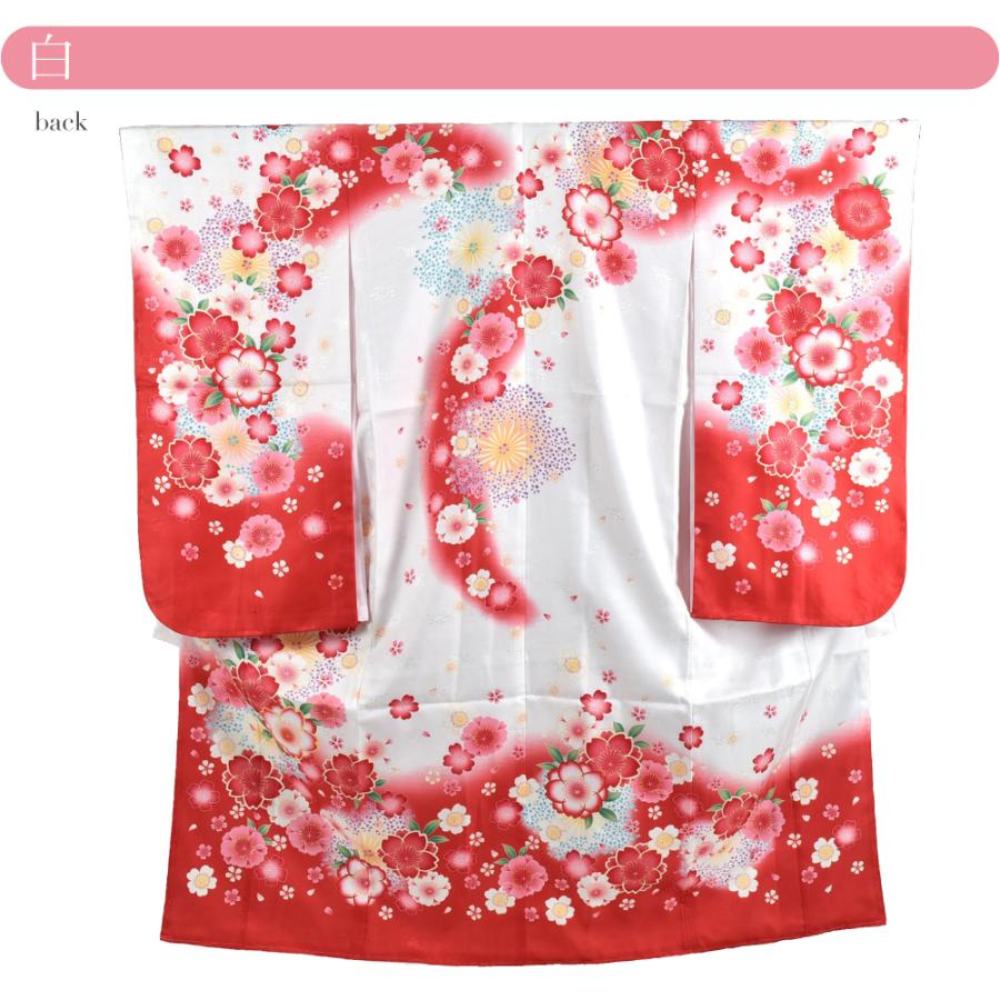 なごみや 七五三 着物 7歳 袷用 絵羽柄 四つ身セット 桜 祝い着 四ツ身