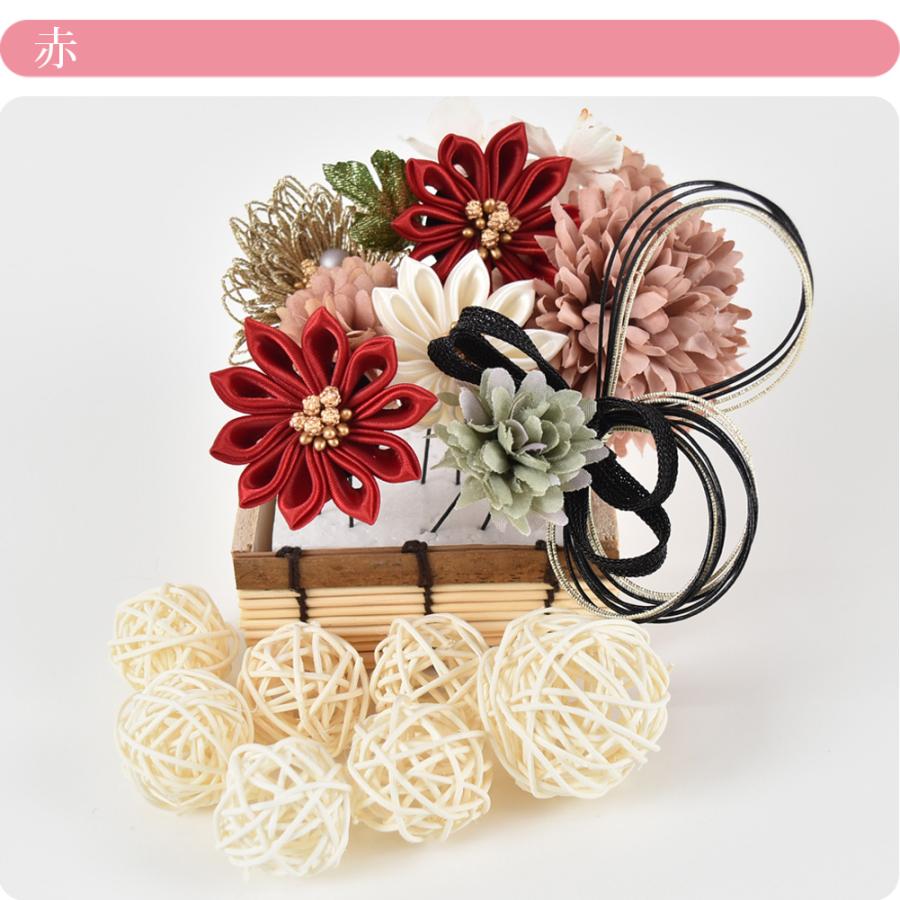 なごみや 和装 髪飾り 成人式 振袖 通年用 日本製 つまみ細工 水引