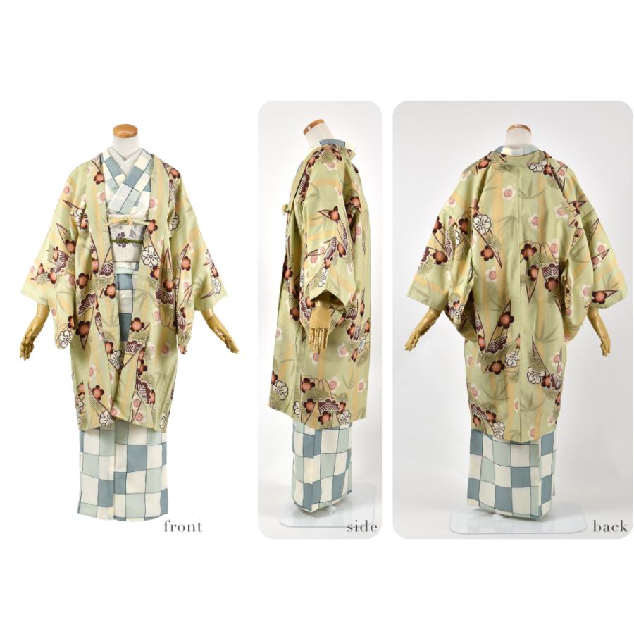 なごみや 着物 羽織 和装 アッシュエル 洗える 長羽織 レトロ