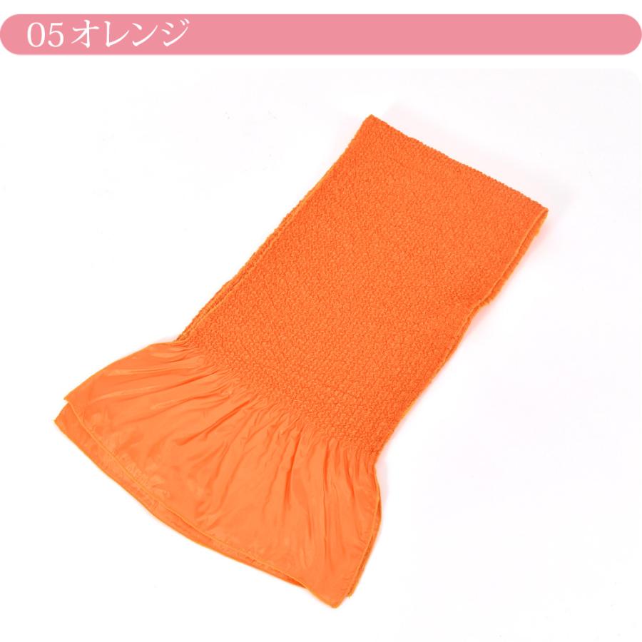 なごみや 振袖用 帯揚げ 絞り ステッチ絞り ポリエステル帯揚 無地 全 