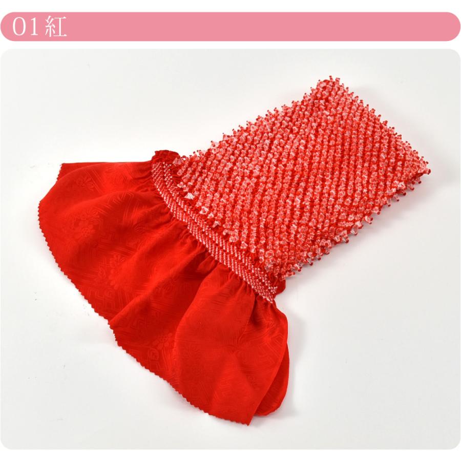 なごみや 振袖用 帯揚げ 絞り 袷用 日本製 唄総絞り 正絹帯揚 無地