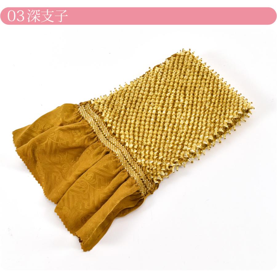 なごみや 振袖用 帯揚げ 絞り 袷用 日本製 唄総絞り 正絹帯揚 無地