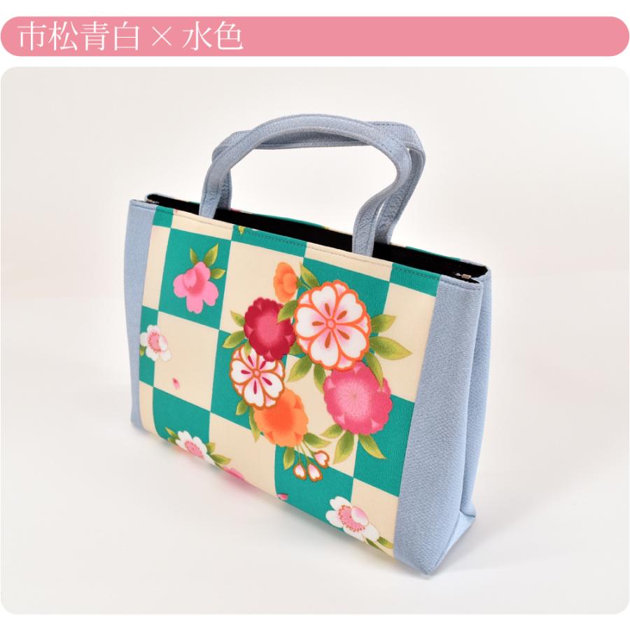 なごみや 和装バッグ カジュアル 日本製 ちりめん 和装バッグ 友禅柄