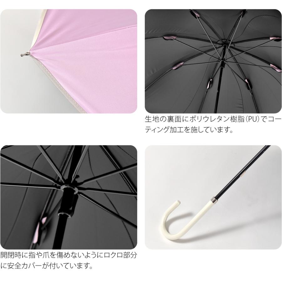 なごみや 晴雨兼用 日傘 雨傘 because 長傘 PUバイカラー なごみや 晴雨兼用 日傘 雨傘 because 長傘 PUバイカラー