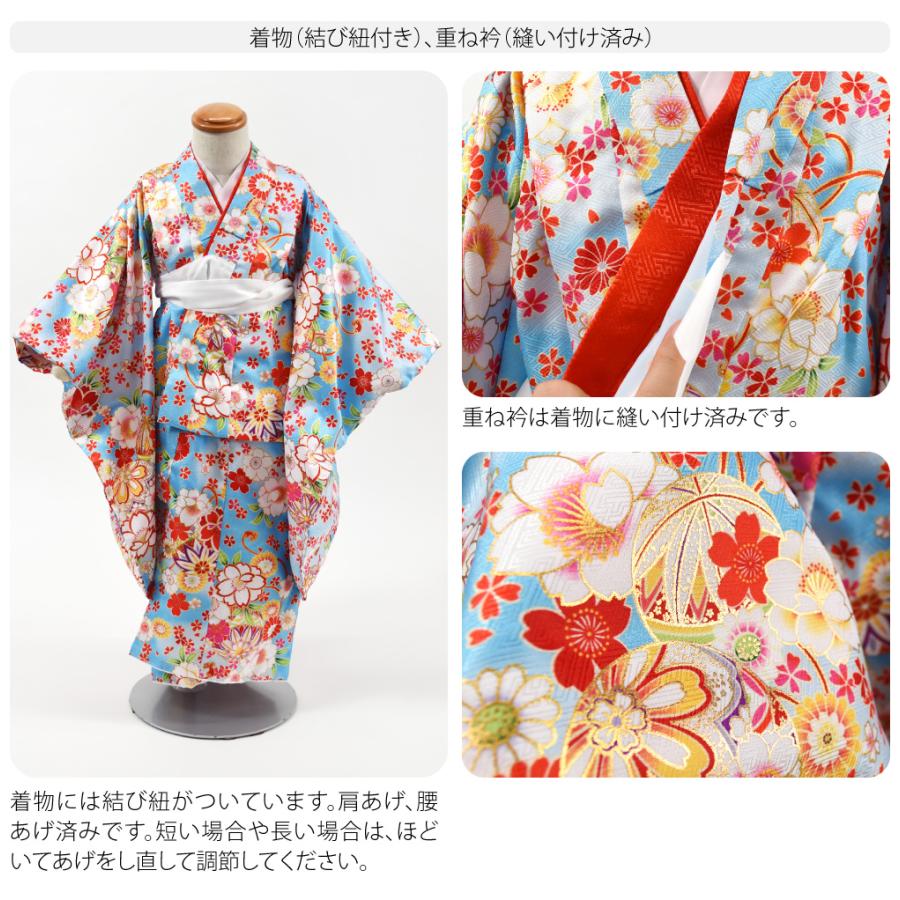 なごみや 七五三 着物 3歳 販売 袷用 夢想 被布セット 小雪 マリ 髪