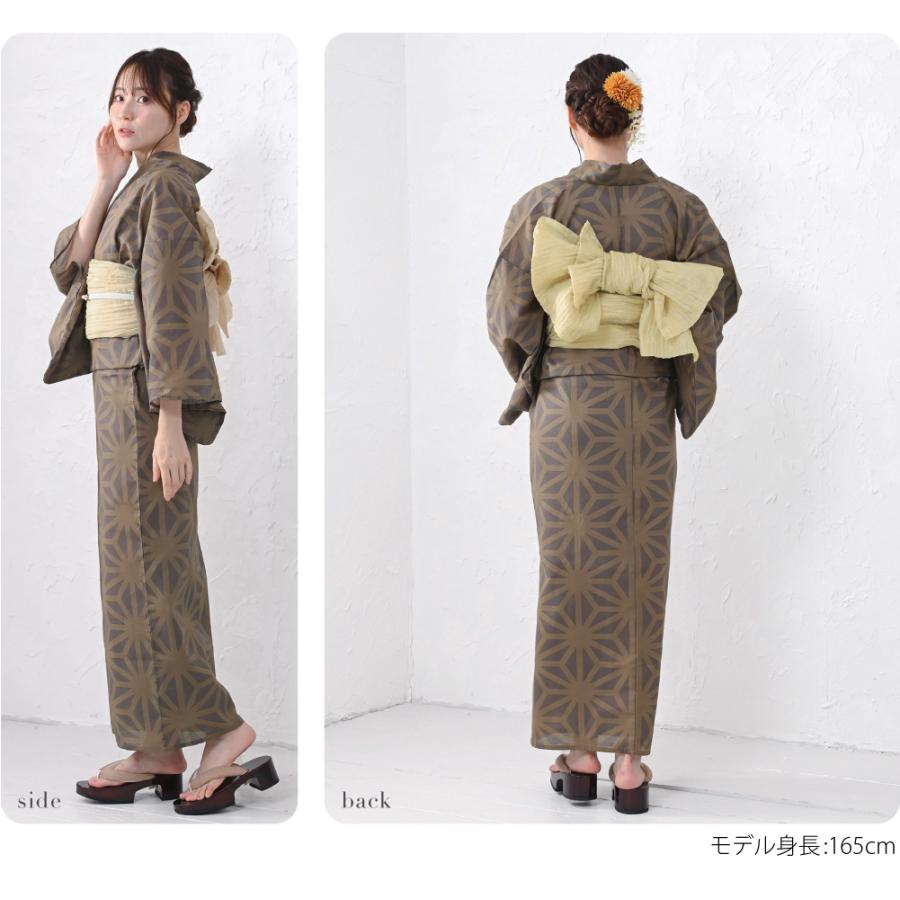 なごみや 浴衣 レディース 単品 薄物用 夏用 WASOUL 花緒日和 綿紅梅