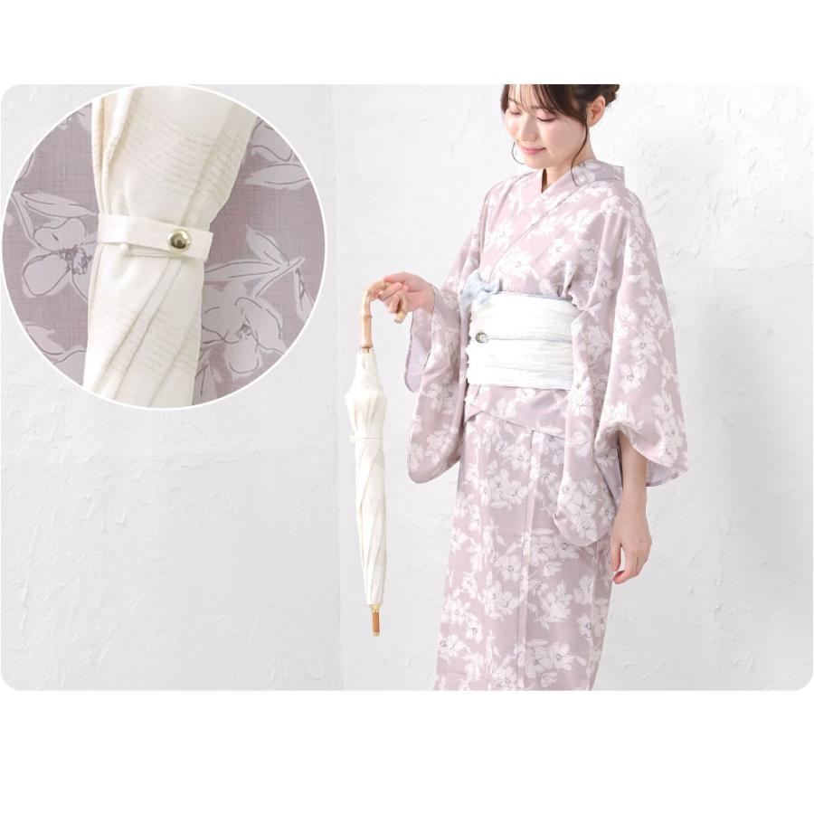 新品　未使用　日傘 近江縮　バンブー　近江ちぢみ　長笠　和装 なごみや 着物 日傘 専用 通年用 近江麻 長傘 暑さ 熱中症 日焼け