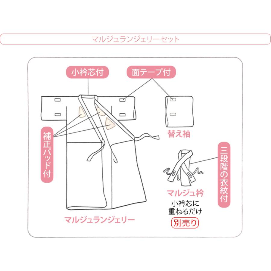 なごみや ワンピース 肌襦袢 袷用 日本製 このび マルジュ