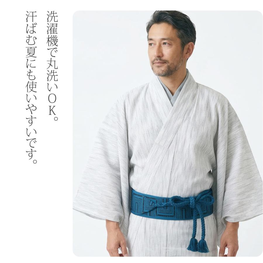 なごみや 半襦袢 うそつき 襦袢 通年用 男物 洗える tシャツ 衿付肌着