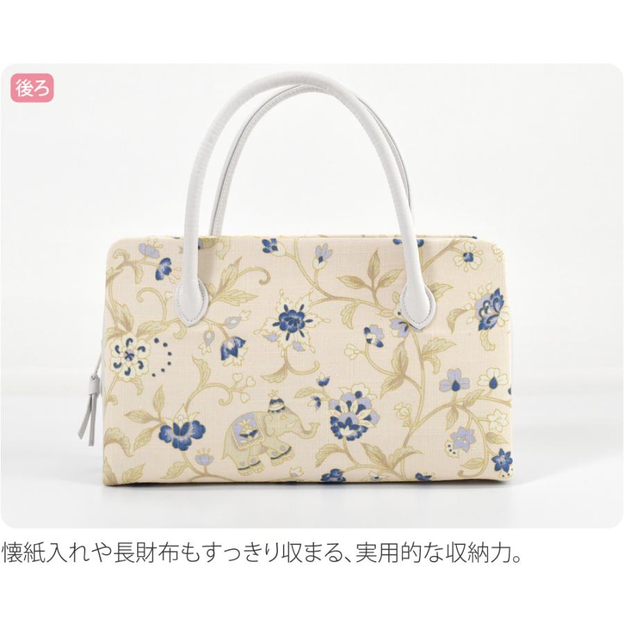 なごみや 和装バッグ フォーマル 通年用 日本製 WASOUL 岡重 正絹 真綿