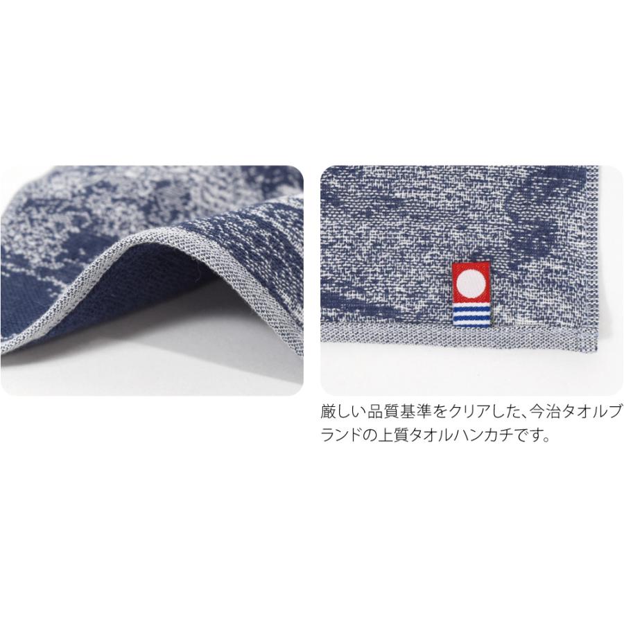 なごみや 爆買 ハンカチ ガーゼ タオル 通年用 日本製 彩 浮世絵 BLUE