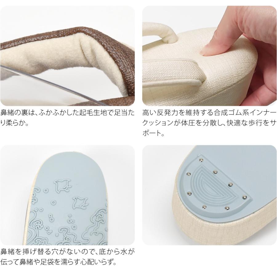 防寒草履 通年用 日本製 シルキー 時雨履き 高反発 厚クッション台 小さいサイズ 透明 爪皮付 雨 雪 つま先 寒さ対策 和装 雨具 履物 おしゃれ 大人 レディース 女性 10024900 なごみや 防寒草履 通年用 日本製 シルキー 時雨履き 高反発 厚