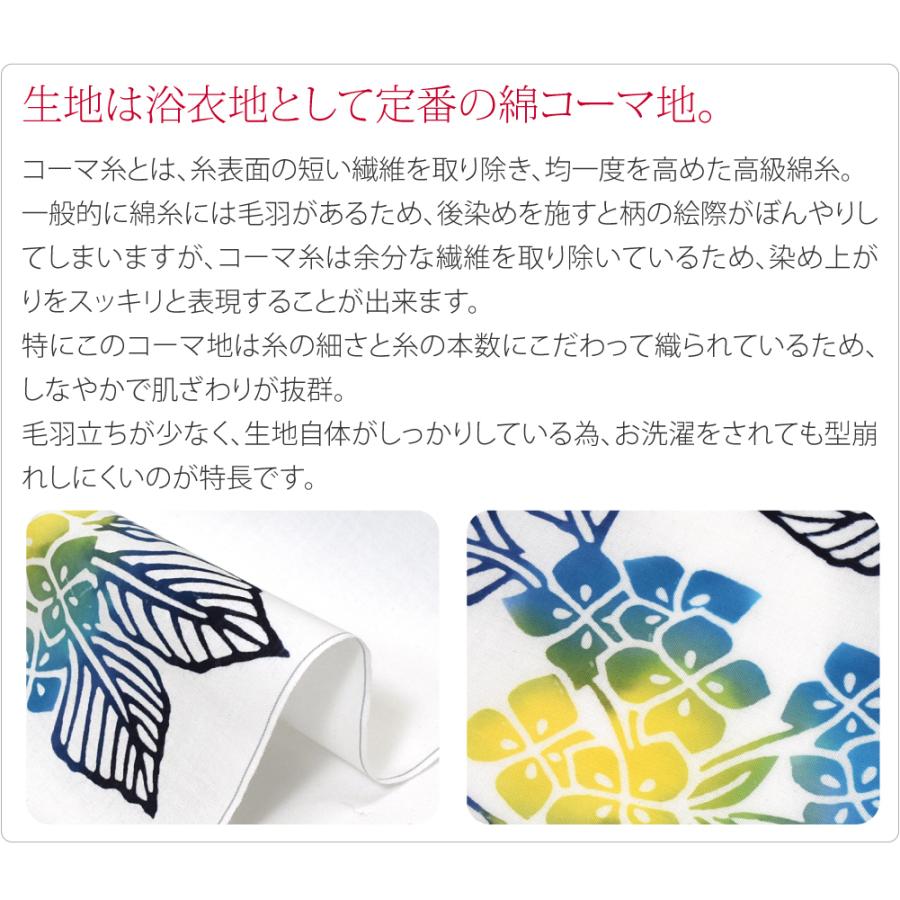 反物 浴衣地 夏用 日本製 訳あり 高級 ゆかた コーマ白地 差分 江戸注染染めブランド 美しいキモノ掲載常連 レディース_9