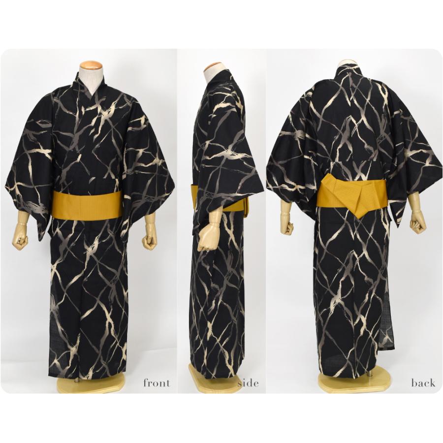 なごみや 父の日 浴衣 メンズ 単品 夏用 和達人ishin 男物 浴衣 変わり