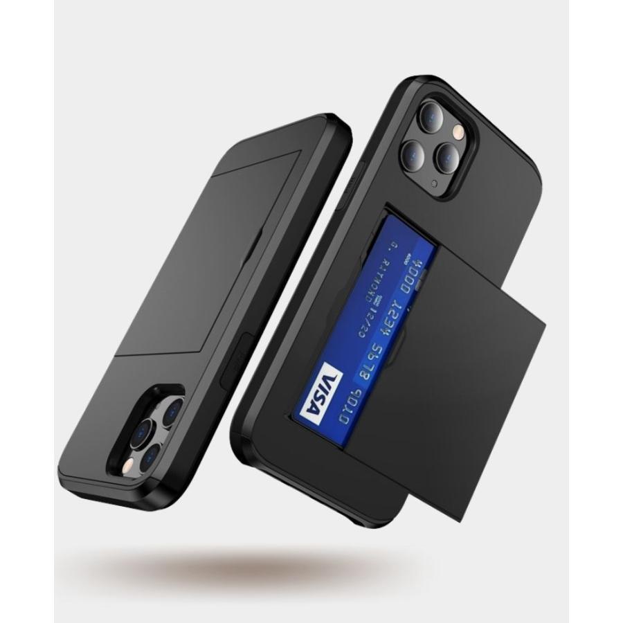 iPhone 15シリーズ ケース 耐衝撃 衝撃 吸収 背面 スライド カード