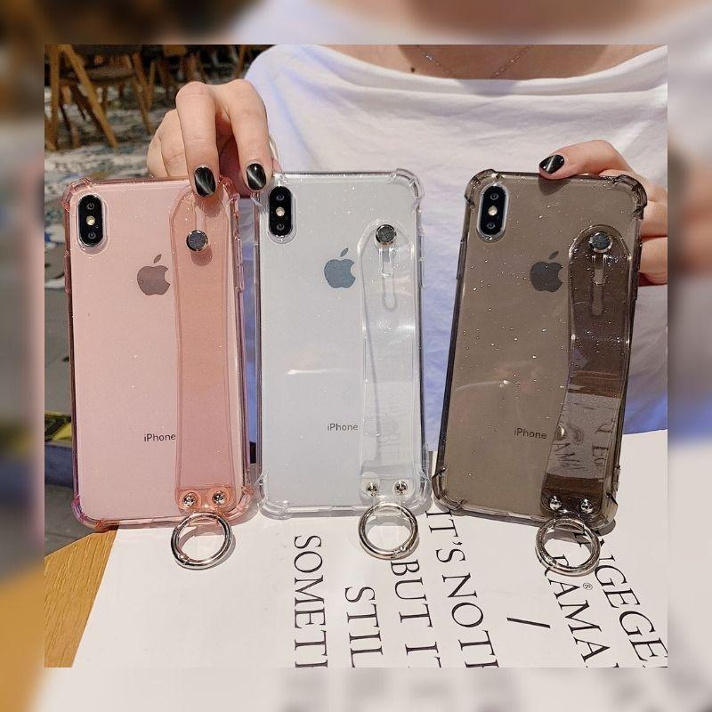 スマホケース Iphone ケース ベルト付き クリアケース Tpu 透明ケース カラビナ付き 背面 落下防止 スリム 薄型 取っ手付き メンズ レディース Apc005 南国sun 通販 Yahoo ショッピング