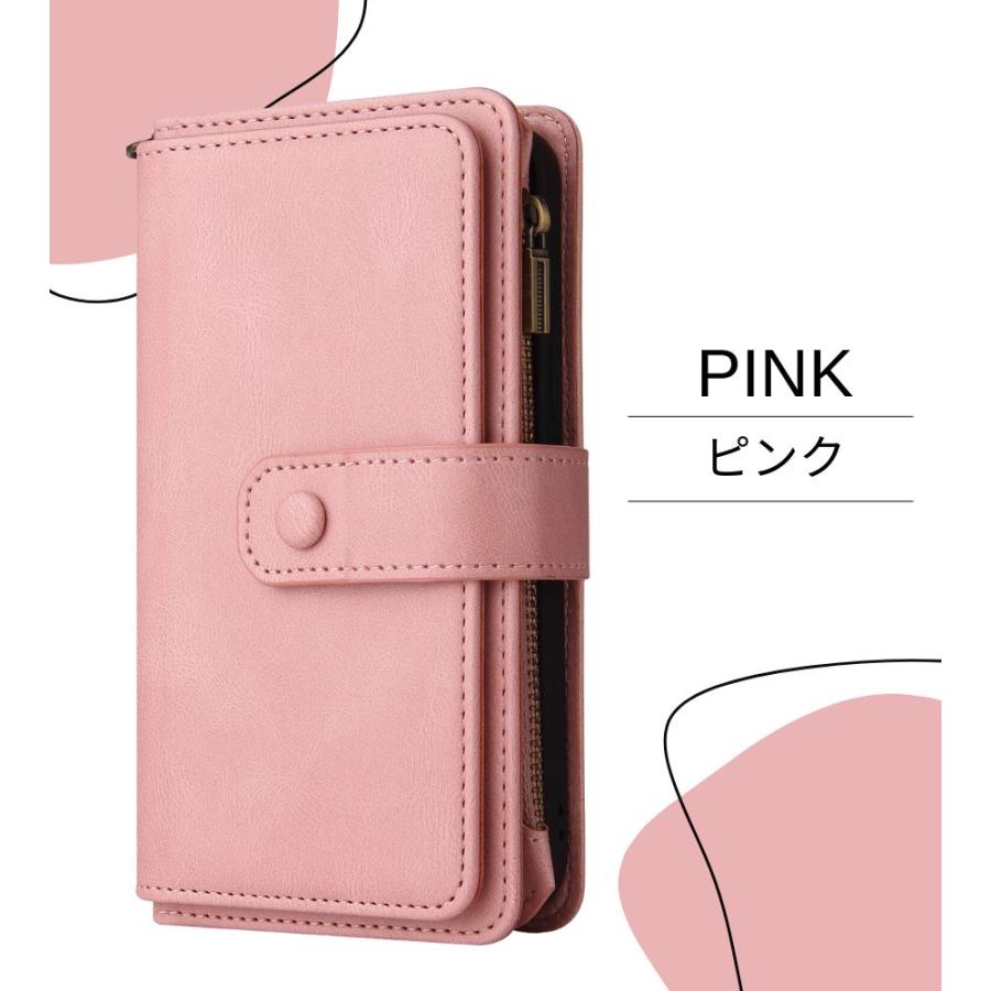 iPhone 全シリーズケース iPhone15 手帳型 ケース カード 収納 財布型 iPhone 16E ケース 大容量 ストラップ ファスナー 小銭入れ ベルト付き iPhone 17 ケース |  | 03